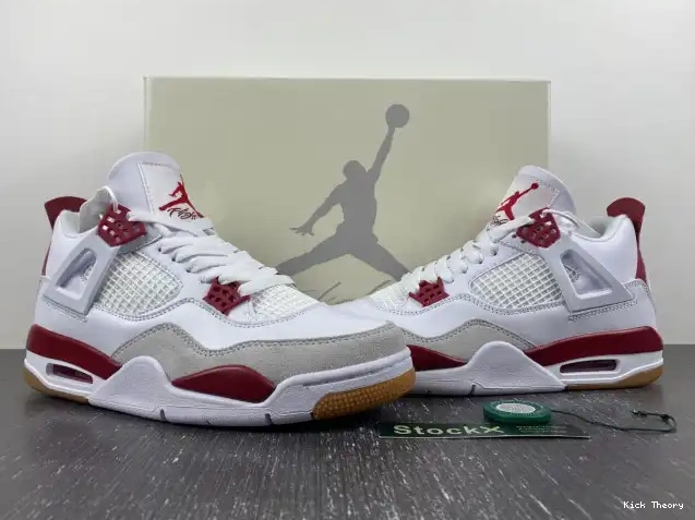 Kicked Out Shoe Store Jordan 4 Retro SB Pine Red DR5415-160 0625